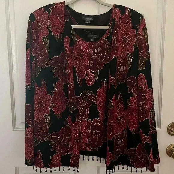 Dress Barn Woman Collection Tank and jacket set 18/20w - Picture 3 of 8